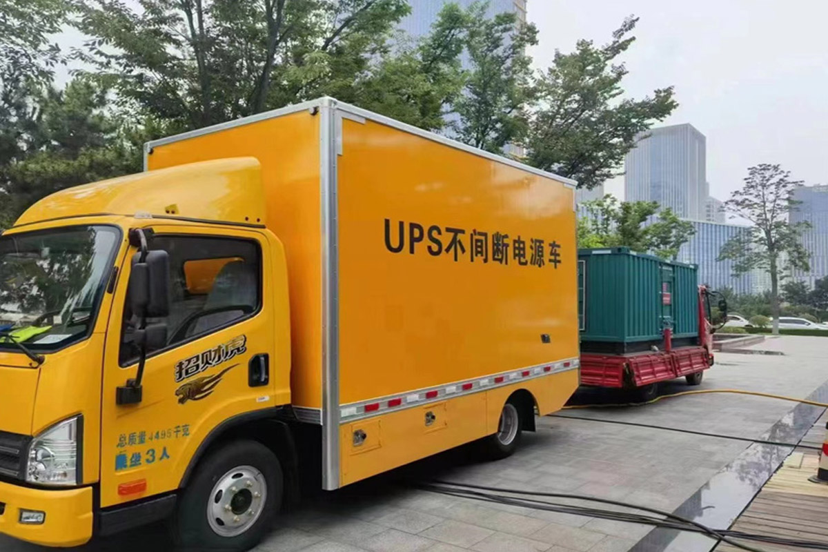青川发电机租赁施工现场