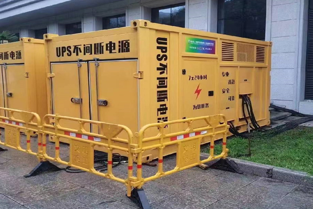 青川发电机租赁施工现场