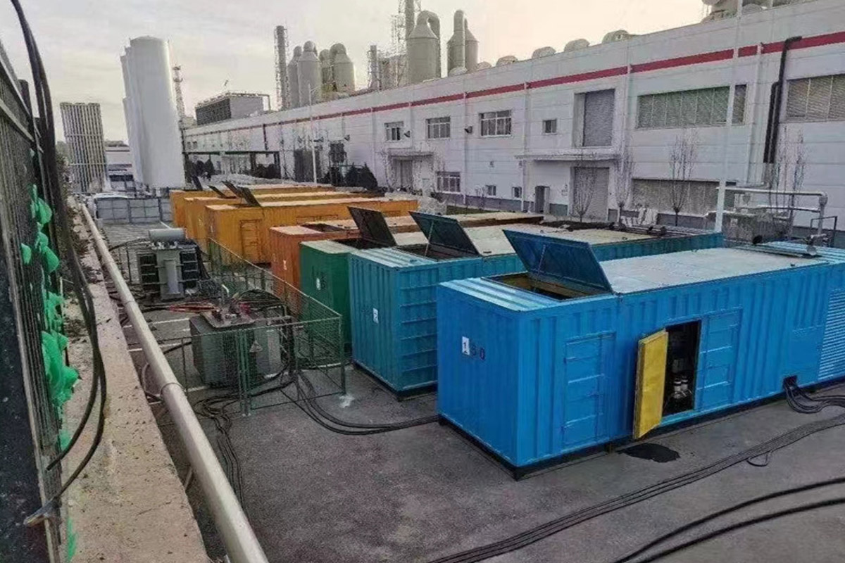 青川发电机租赁施工现场